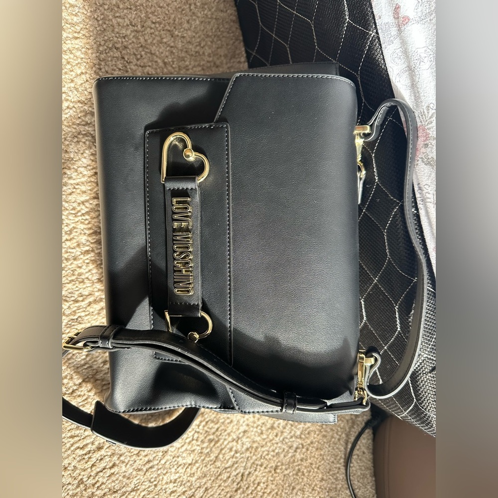 Women’s ladies leather love moschino handbag purse